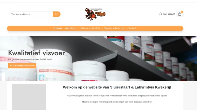 Sluierstaart & Labyrintvis Kwekerij - WooCommerce naar Shopware Migratie