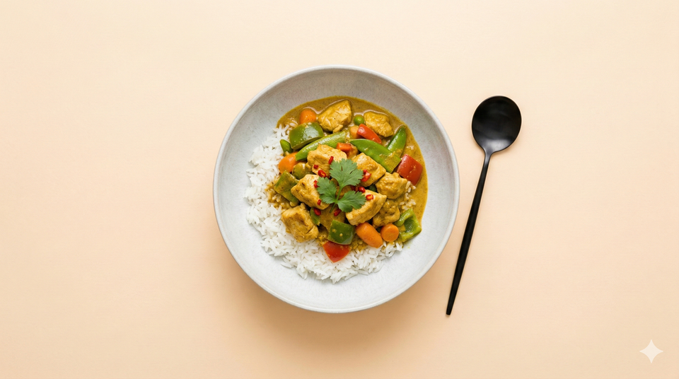 Kipcurry met rijst